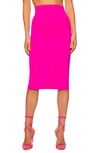 Susana Monaco High-waist Stretch Pencil Skirt In Magenta