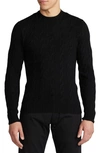 Ralph Lauren Cable Knit Cashmere Sweater In Classic Black