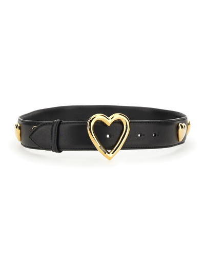 Moschino Belt Hearts In Black