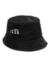 DSQUARED2 LOGO-PRINT BUCKET HAT