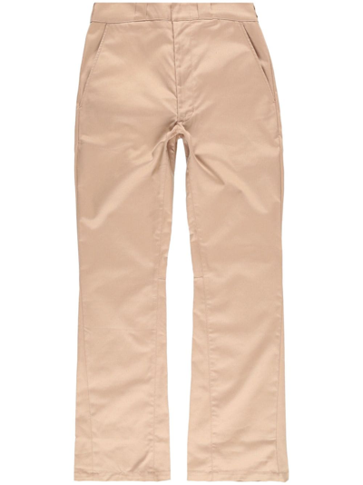 Gallery Dept. Slim-fit Flared Cotton-twill Trousers In Neutrals