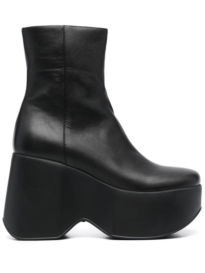 Vic Matie Mayon Ankle Boot In Black Leather