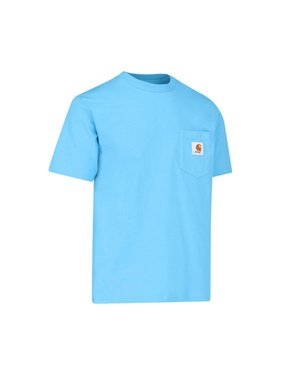 Awake Ny Blue Carhartt Wip Edition T-shirt In Light Blue