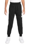 Nike Kids' Sportswear Club Fleece Joggers In Black/ White