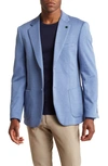 Tom Baine Notch Collar Two-button 4-way Stretch Jacket In Light Blue