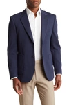 Tom Baine Performance Two-button Waffle Sport Coat In Navy