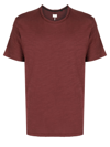 Rag & Bone Round-neck Cotton T-shirt In Maroon