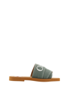 Chloé Woody Sandals In Wide Forest