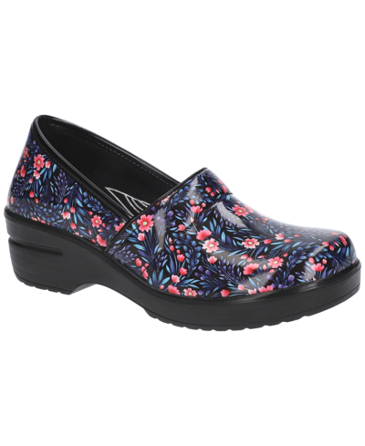 Easy Street Women's Lyndee Slip Resistant Clogs In Bella Floral Patent