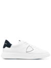 PHILIPPE MODEL PARIS LOGO-PATCH LEATHER SNEAKERS