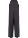 FERRAGAMO BOX-PLEAT PALAZZO TROUSERS