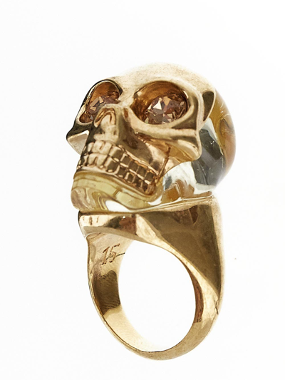 Alexander Mcqueen Ring In Golden