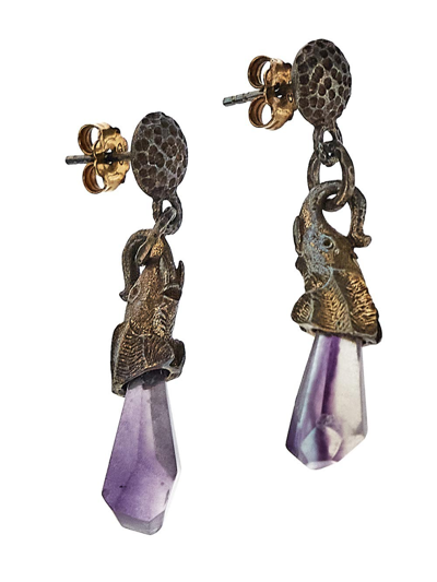 Prada Crystal Elephant Earrings