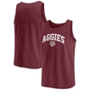 FANATICS FANATICS BRANDED  MAROON TEXAS A&M AGGIES BLOCK ARCH TANK TOP