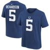 NIKE YOUTH NIKE ANTHONY RICHARDSON ROYAL INDIANAPOLIS COLTS PLAYER NAME & NUMBER T-SHIRT