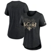 Nike Women's Local (nfl New Orleans Saints) T-shirt In Heather Black
