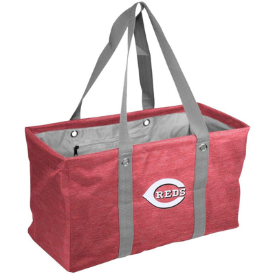 Logo Brands Cincinnati Reds Crosshatch Picnic Caddy Tote Bag
