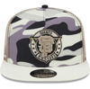 NEW ERA NEW ERA WHITE SAN FRANCISCO GIANTS CHROME CAMO A-FRAME 9FIFTY TRUCKER SNAPBACK HAT