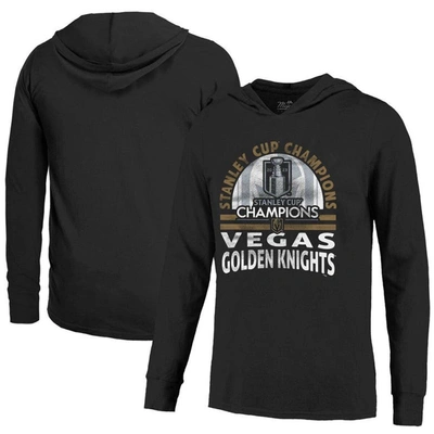 Majestic Threads  Black Vegas Golden Knights 2023 Stanley Cup Champions Soft Hand Long Sleeve Hoodie