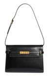 Saint Laurent Medium Manhattan Shoulder Tote In Noir