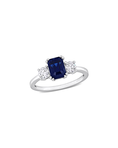 Rina Limor 14k 2.30 Ct. Tw. Diamond & Blue Sapphire Ring