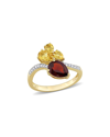 RINA LIMOR RINA LIMOR 14K 2.11 CT. TW. DIAMOND & GEMSTONE TOI ET MOI RING