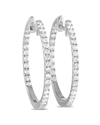 DIAMOND SELECT CUTS 14K 0.50 CT. TW. DIAMOND INSIDE-OUT HOOPS