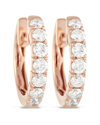 DIAMOND SELECT CUTS 14K ROSE GOLD 0.59 CT. TW. DIAMOND HOOPS