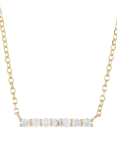 Heritage 14k 0.10 Ct. Tw. Diamond Bar Necklace