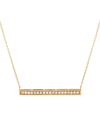 Heritage 14k 0.25 Ct. Tw. Diamond Bar Necklace