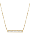 Heritage 14k 0.10 Ct. Tw. Diamond Bar Necklace