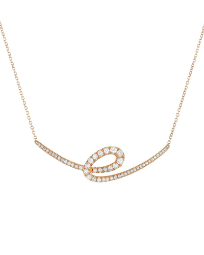 Heritage 14k Rose Gold 0.48 Ct. Tw. Diamond Necklace