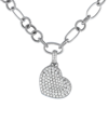 HERITAGE 18K 5.00 CT. TW. DIAMOND HEART PENDANT NECKLACE (AUTHENTIC PRE-OWNED)