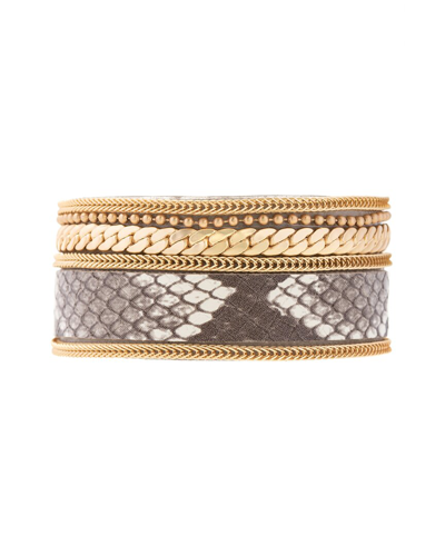 Saachi Snake Print Bracelet
