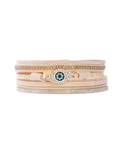 Saachi Crystal Evil Eye Bracelet