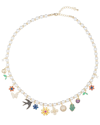 EYE CANDY LA EYE CANDY LA THE LUXE COLLECTION PEARL CZ SOPHIA CHARM NECKLACE