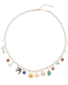 Eye Candy La The Luxe Collection Pearl Cz Sophia Charm Necklace