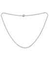 Diana M. Fine Jewelry 14k 6.50 Ct. Tw. Diamond Graduated Tennis Necklace