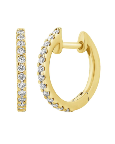 Diana M. Fine Jewelry 14k 0.26 Ct. Tw. Diamond Huggie Earrings