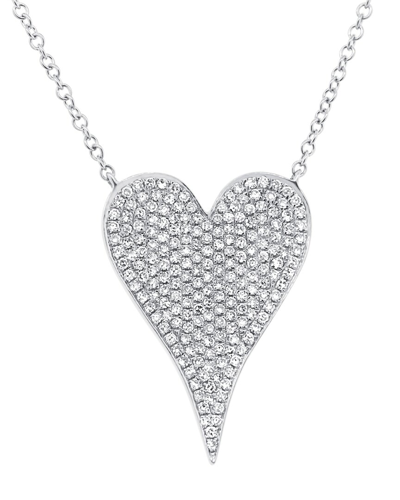 Diana M. Fine Jewelry 14k 0.44 Ct. Tw. Diamond Pendant In Metallic