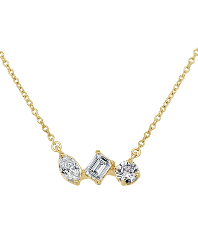 Sabrina Designs 14k 0.51 Ct. Tw. Diamond Bar Necklace