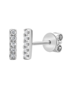 Sabrina Designs 14k 0.07 Ct. Tw. Diamond Bar Earrings
