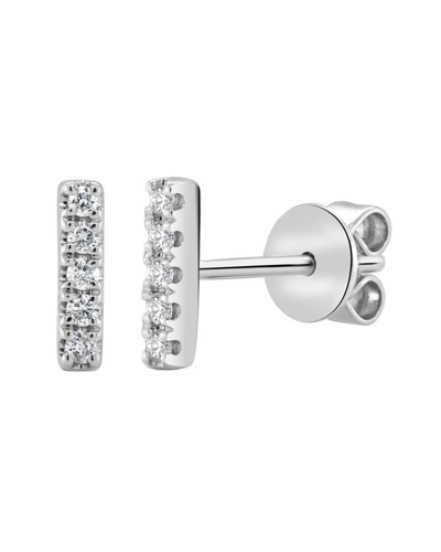 Sabrina Designs 14k 0.07 Ct. Tw. Diamond Bar Earrings