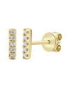 SABRINA DESIGNS SABRINA DESIGNS 14K 0.06 CT. TW. DIAMOND BAR EARRINGS