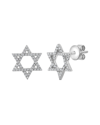 Sabrina Designs 14k 0.21 Ct. Tw. Diamond Star Of David Earrings