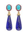Tiramisu Vermeil 42.79 Ct. Tw. Gemstone Earrings