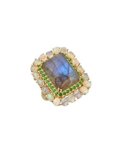 Tiramisu Vermeil 13.78 Ct. Tw. Gemstone Ring