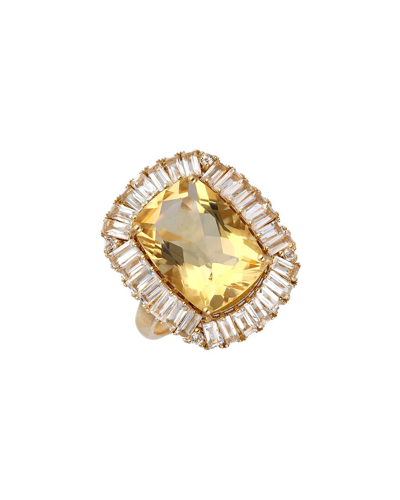 Tiramisu Vermeil 9.95 Ct. Tw. Gemstone Ring
