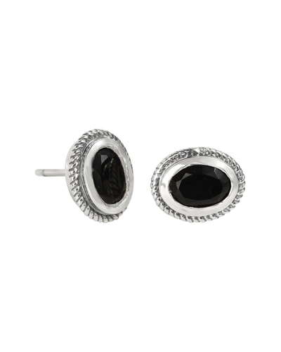 Tiramisu Silver 1.40 Ct. Tw. Black Onyx Earrings