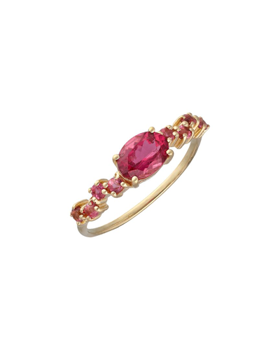 Tiramisu 14k 1.10 Ct. Tw. Pink Tourmaline Ring